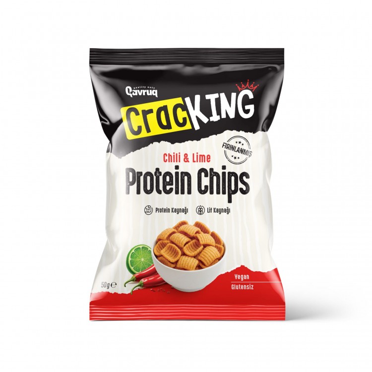 Glutensiz ve Vegan Protein Chips Chili ve Lime
