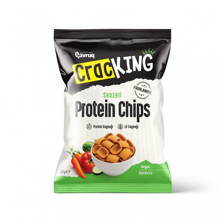 Glutensiz ve Vegan Protein Chips Sebzeli